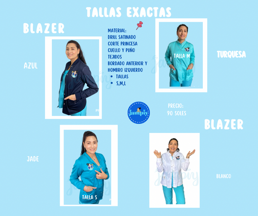 BLAZER / CHAQUETA PARA ENFERMERA